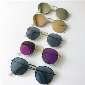 RETRO ROUND COLORED AVATAR SUNGLASSES